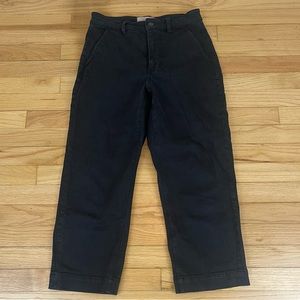 Women’s Everlane Black High Rise Ankle Cropped Straight Leg Jeans Size 4